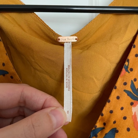 Free People Morning Light Mini Dress in Yellow Size 6 - Picture 6 of 11